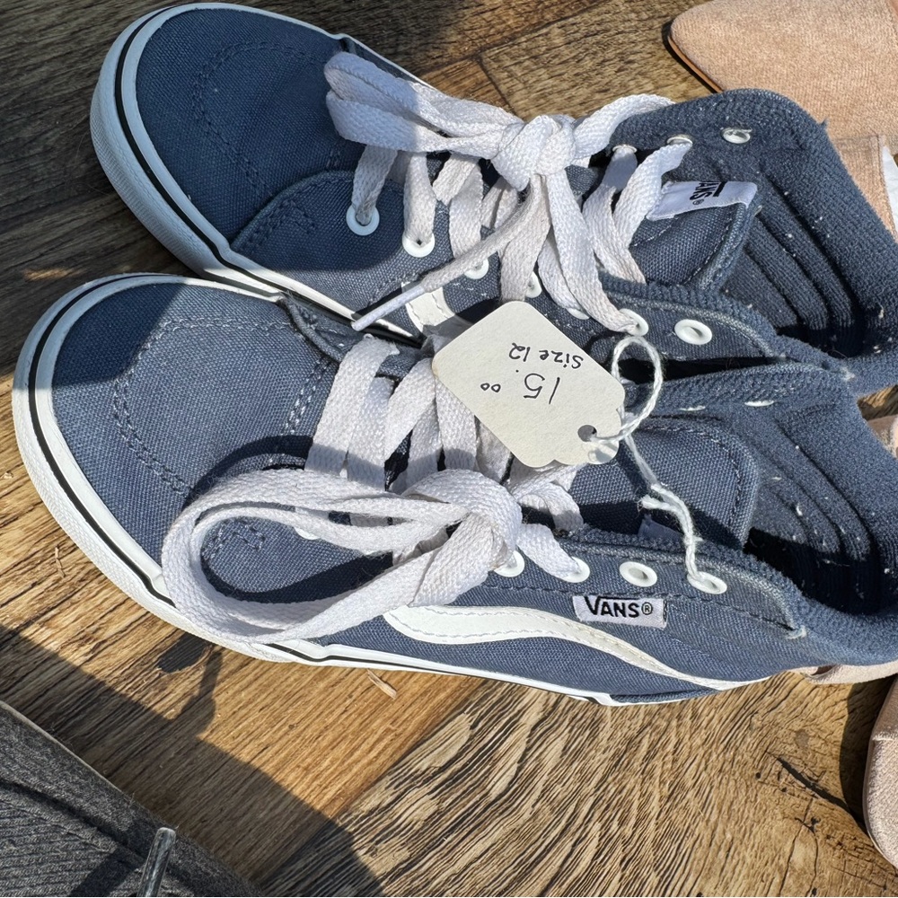Vans Kids Navy High-Top Sneakers